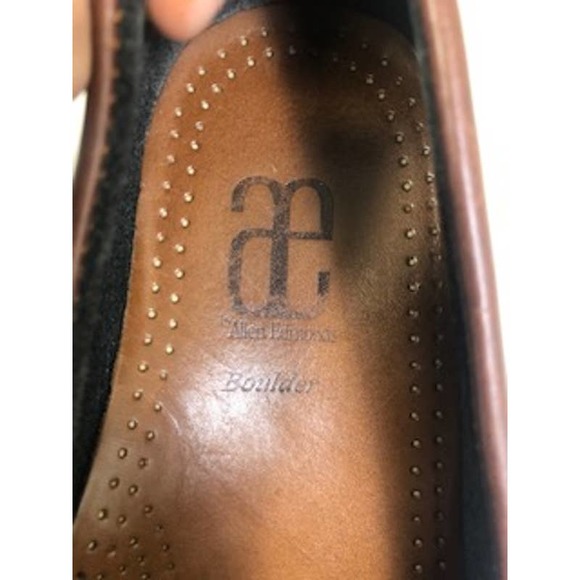 Allen Edmonds Boulder Two Tone Venetian Driving Moccasin Shoe Black Mens US 10 D